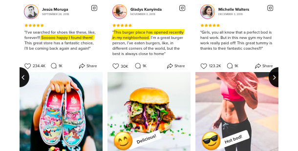 Instagram Testimonials - 8 Best WordPress Testimonial Plugins
