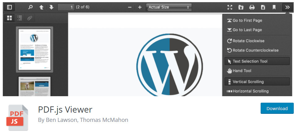 PDF.js Viewer WordPress Plugin